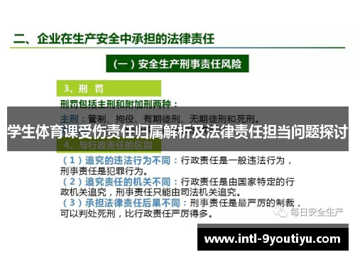 学生体育课受伤责任归属解析及法律责任担当问题探讨